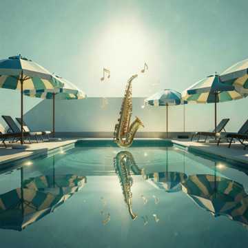 Poolside Umbrellas